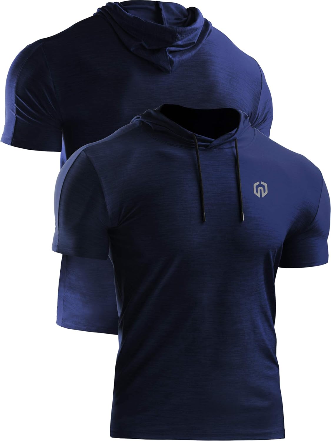 Neleus Men's Dry Fit Performance Athletic Shirt with Hoods: Clothing