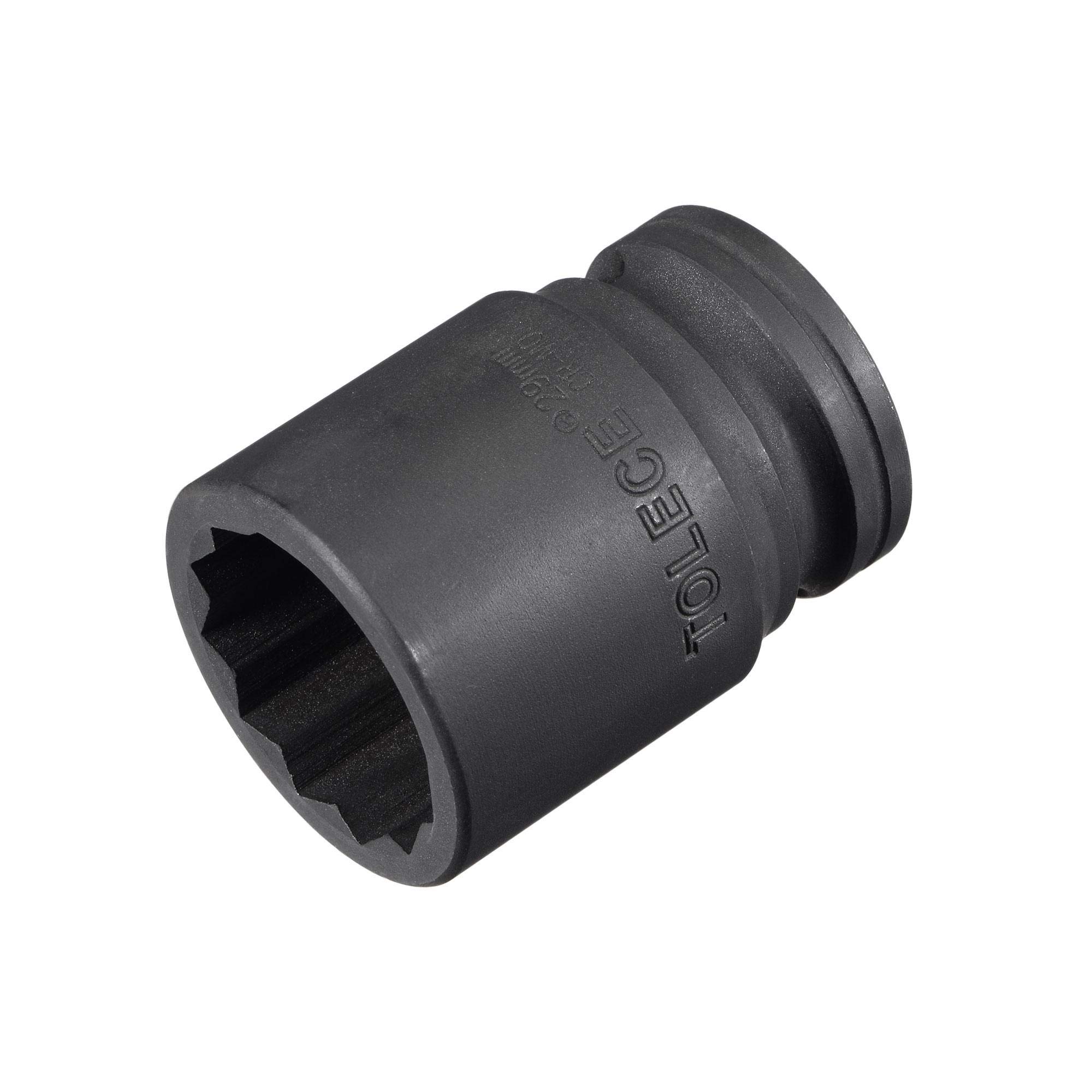 sourcing map 3/4-Inch Drive 29mm 12-Point Impact Socket, CR-MO Steel 56mm Length, Standard Metric Sizes