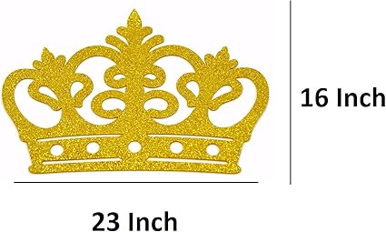 Amazon Com Ooki Crown Glitter Foam Eva Styrofoam Banner Backdrop