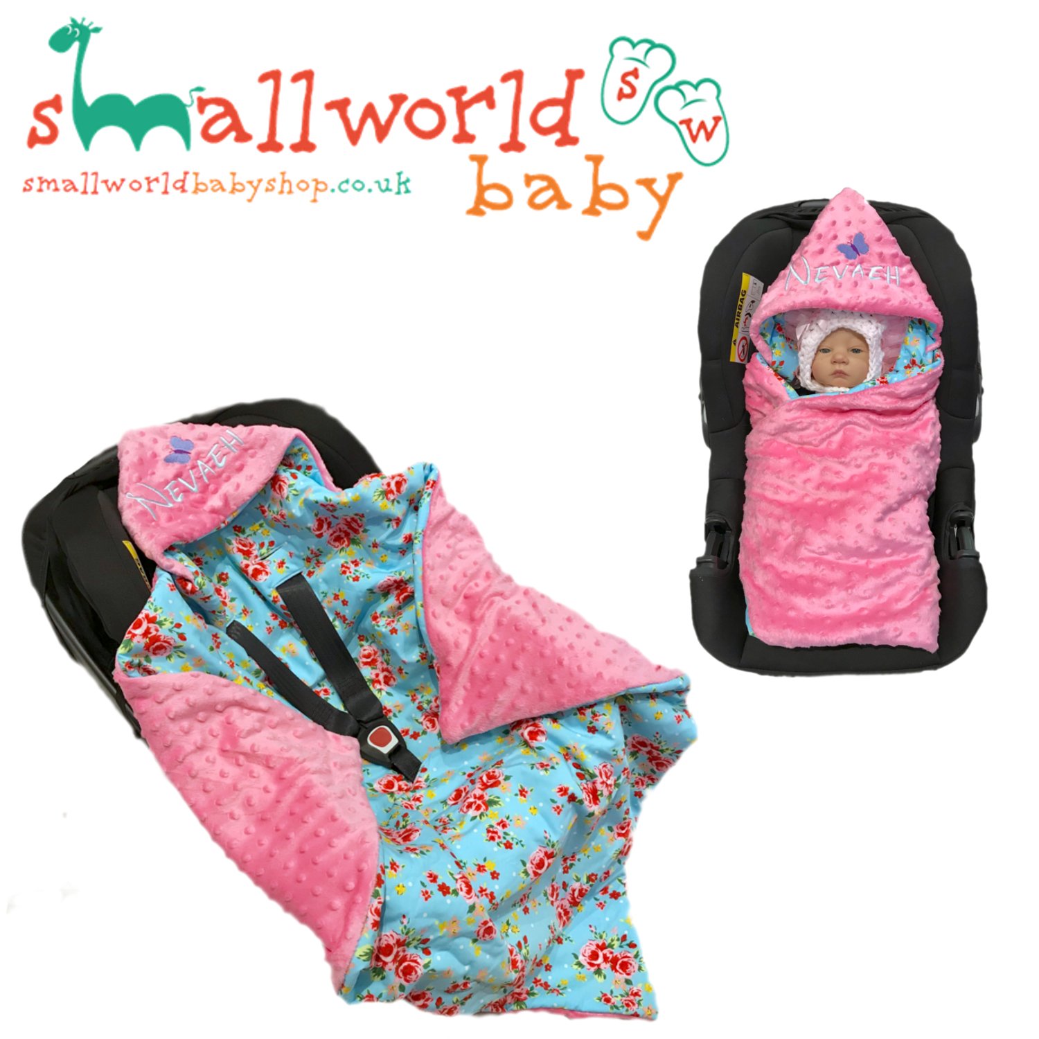 personalised car seat blanket