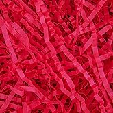 Caleihd 1LB Crinkle Paper Filler Cut Shredded Paper, Gift Box Baskets Wrapping and Filling for Easter, Birthday, Wedding, Christmas Decoration(Red)