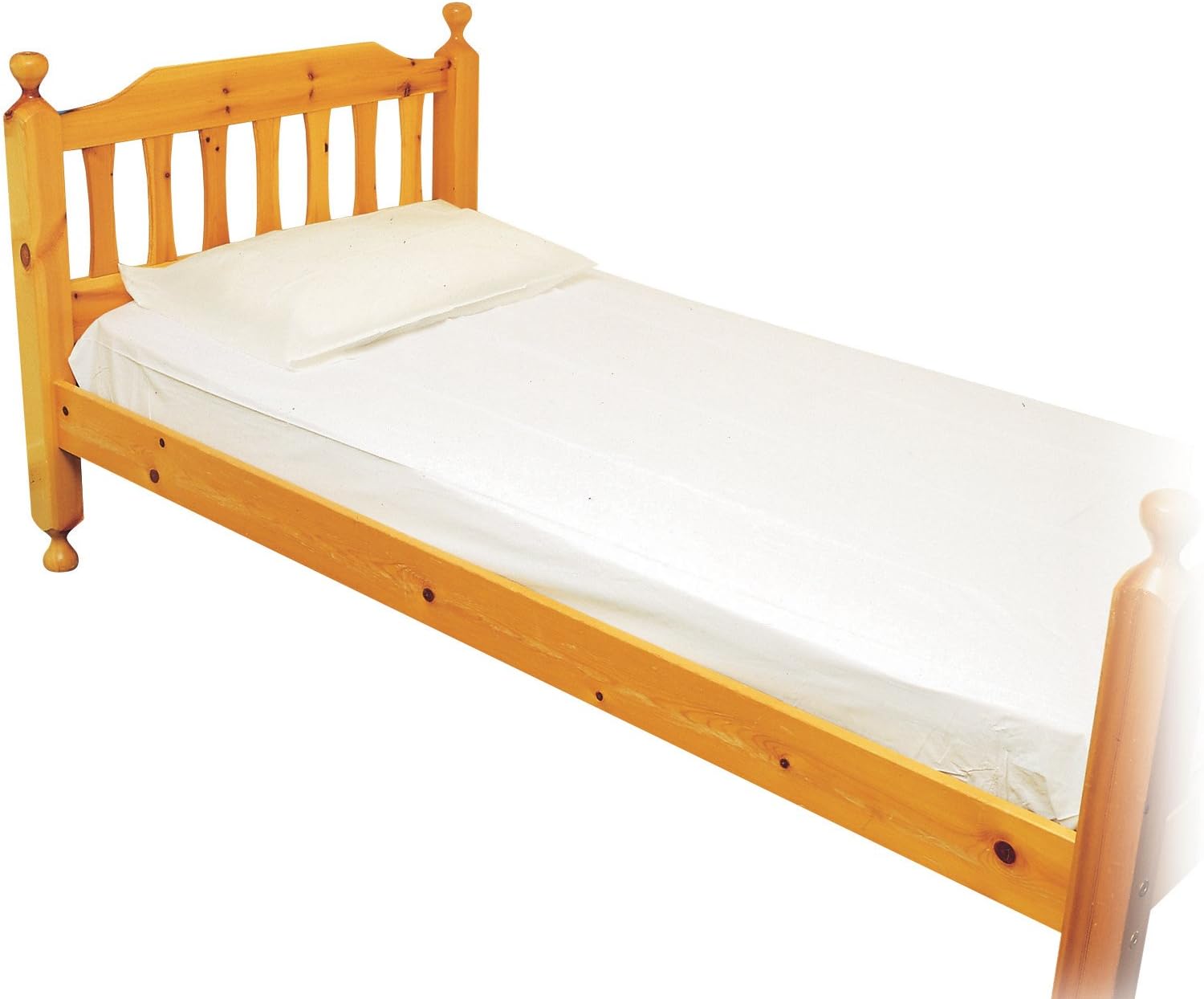 Homecraft PVC Double Waterproof Mattress Protector, Clear and Fitted Elasticated Incontinence Protection Mattress