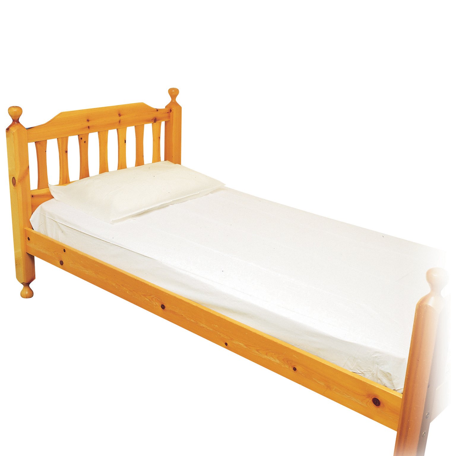 Homecraft PVC Double Waterproof Mattress Protector, Clear and Fitted Elasticated Incontinence Protection Mattress, Sheet Securely Fits To Bed, For Children & Adults (Eligible for VAT relief in the UK)