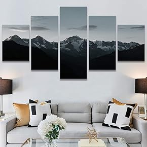 SIGNWIN 5 Panel Canvas Wall Art Modern Art...
