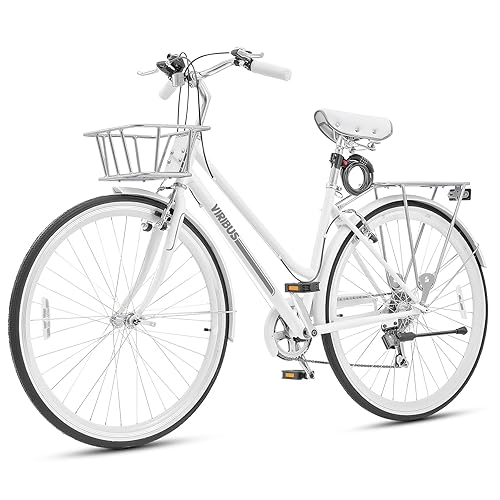Hybrid Bike Amazon Ladies Bike With Basket Viribus Women's Hybrid