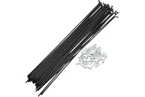 RATCHROLL 1 Set Universal Bicycle Spokes 12G 249mm Length Bike Wheel Spokes Nipple Black Carbon Steel
