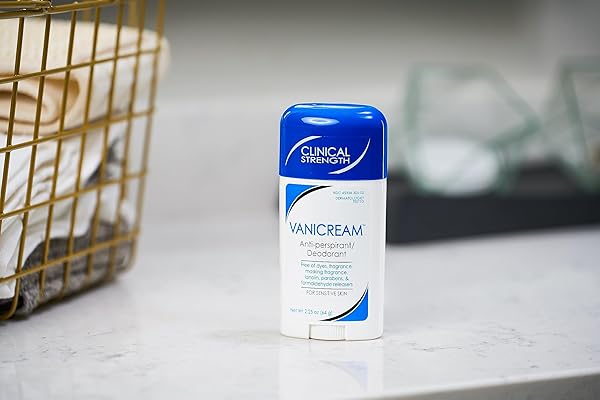 VANICREAM ANTI-PERSPIRANT DEODORANT FOR SENSITIVE SKIN – 2.25 OZ – CLINICAL-STRENGTH DEODORANT WITH 24-HOUR PROTECTION – UNSCENTED