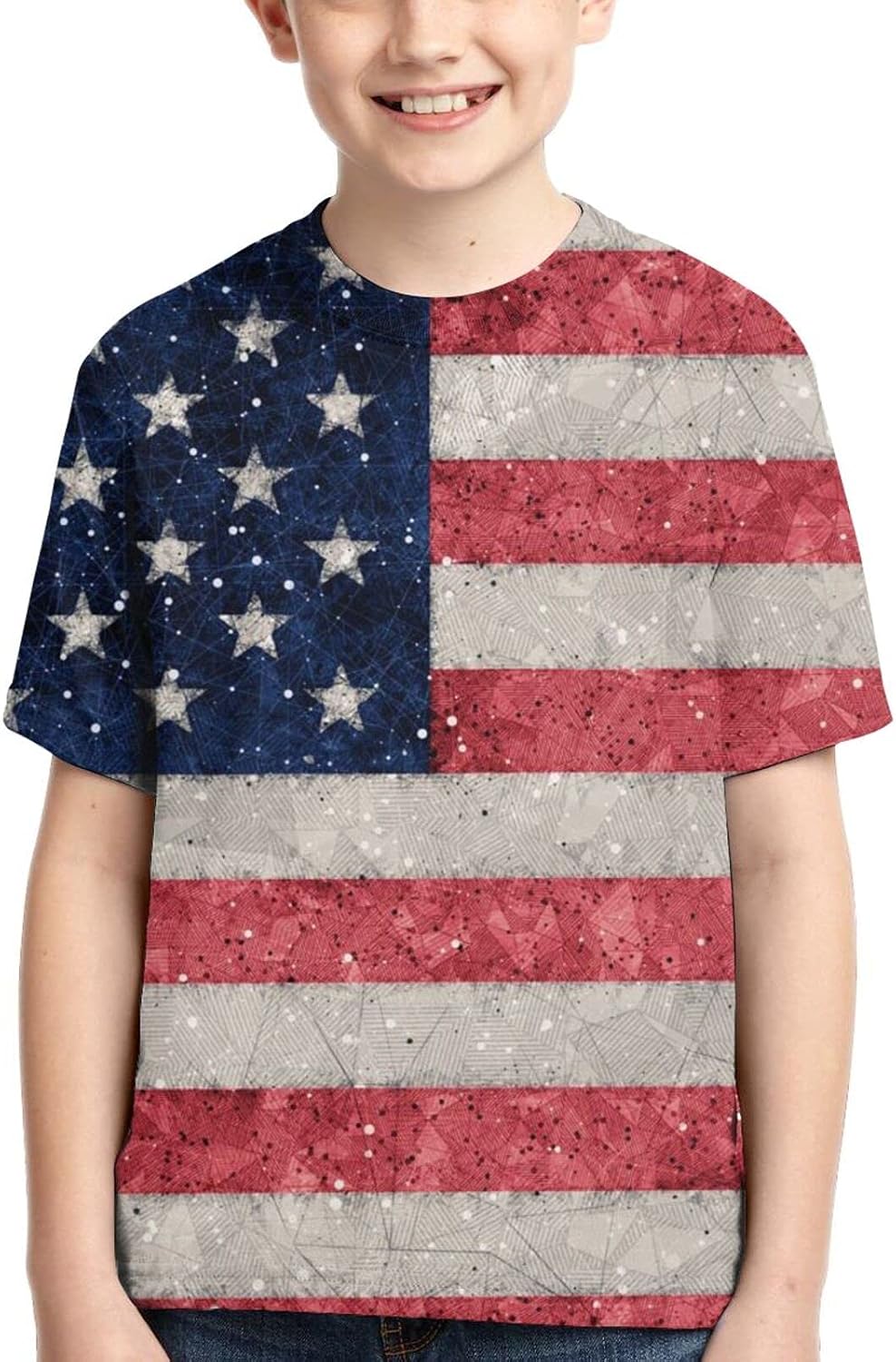 Amazon.com: American Flag T-Shirts, Crewneck Cool Short Sleeve, Funny