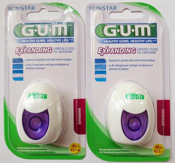 GUM EXPANDING DENTAL FLOSS 2030 43.3 YD (PACK OF 2)