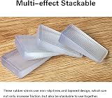 Tahikem 8 Pcs Plastic Clear Table Leveling Shims Wedges 50x30x2/10mm view 2