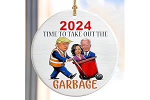 DUJITODOH Christmas Ornaments 2024 - Garbage Truck 2024 Ornament - Christmas Ornament - Funny Christmas Decoration - Merchandise - Gifts for Supporter