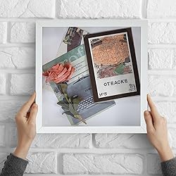 Muzilife 10x10 Shadow Box Picture Frame with Linen