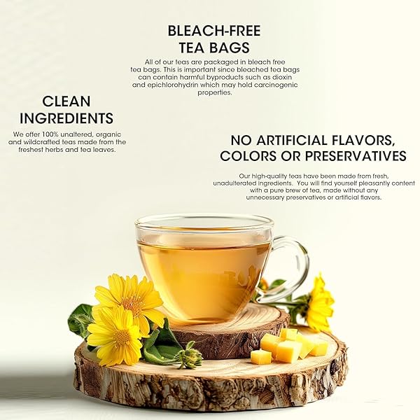 IMATCHME MULLEIN TEA FOR LUNG CLEANSE, RESPIRATORY SUPPORT AND MUCOUS MEMBRANES, LEMON AND MULLEIN LEAF COMPLEX, GOOD TASTE, NATURAL HEALTHY HERBAL TEA, NO CAFFEINE, NON-GMO, 30 TEA BAGS