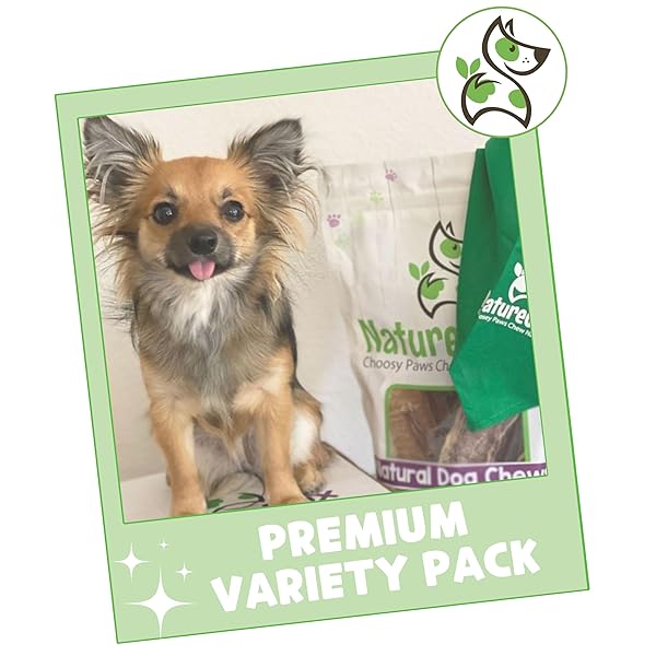 NATURE GNAWS DOG CHEW VARIETY PACK (18 COUNT) – TRIPE TWISTS, BEEF GULLET AND BULLY STICKS FOR DOGS – NATURAL BEEF JERKY DOG CHEW BONES – RAWHIDE FREE