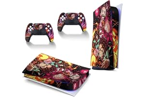 LEYPIAN Stickers for PS5 Digital Version Anime Console and Controller Cover Vinyl Skins Wraps for Playstation 5