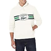 Lacoste mens Loose Fit Monogram Print Hoodie
