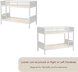 Junior Vida Gemini Bunk Bed Pine Wood Detachable Kids Bed Frame White view 7
