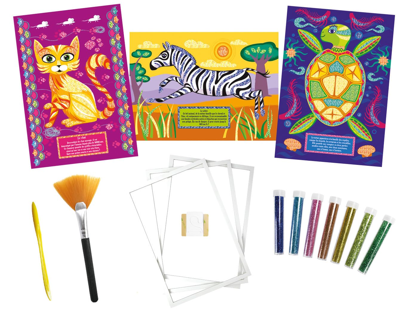 BABALI Glitter Animal Kit for Creative Activities 0