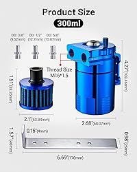 EVIL ENERGY Oil Catch Can, 300ML Baffled Oil Can