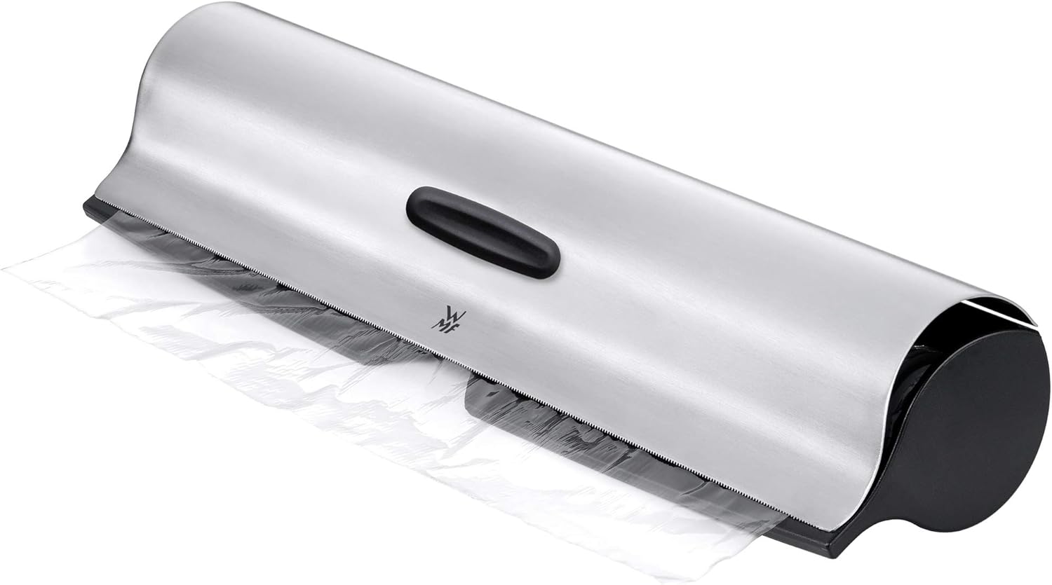 WMF Gourmet Folienschneider, mit gezahntem Metaldeckel 32 cm, Cromargan Edelstahl poliert, geeignet für Frischhalte-, Alufolie oder Back- Butterbrotpapier ab