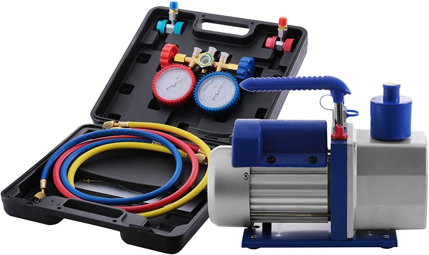 Super Saturday Worldhero Vacuum Pump Kit 4 8CFM 1 3HP HVAC Air