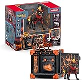 Schleich Eldrador Creatures - 27 PC Lava Battle Cave with Dog Toy Playset - Hell Hound Figurine Set for Boys and Girls with Expandable Fortress - Interactive, Imaginative Play for Kids Ages 7+ | 42674