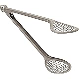 Cuisipro Stainless Steel Wide Grill/Fry Tongs, 12-Inch