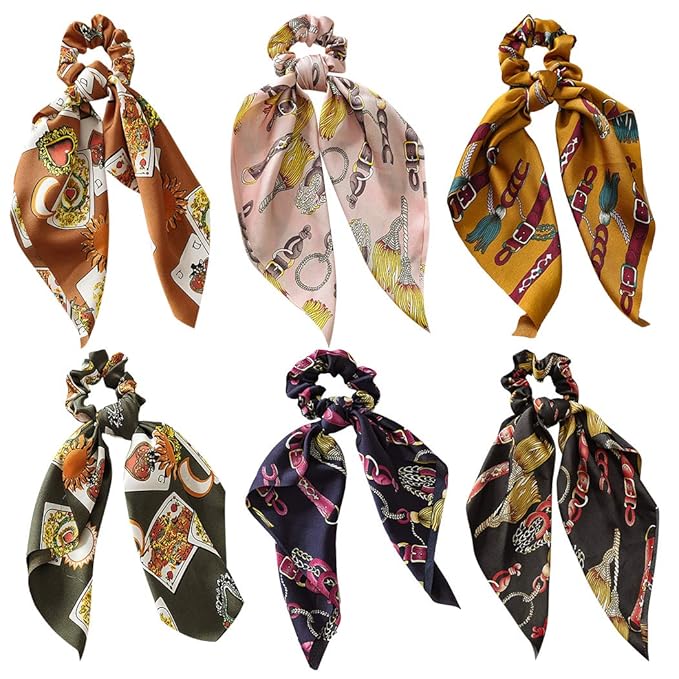 Zoylink Hair Scrunchy Elegant Decorative Hair Tie Ponytail Holder