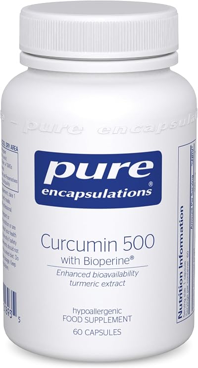 Pure Encapsulations Curcumin 500 with Bioperine 60 Capsules