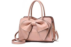 DIVCIDLC Women Handbag Purse Top Handle Shoulder Crossbody Bag with Bow Design