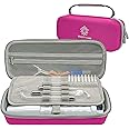 High Frequency Wand Case for Nuderma/Houzzi/Uupas/Titoe,Hard Storage Protective Carrying Case Compatible with Portable Handheld Skin Therapy Wand Machine and Attachments (Case Only)