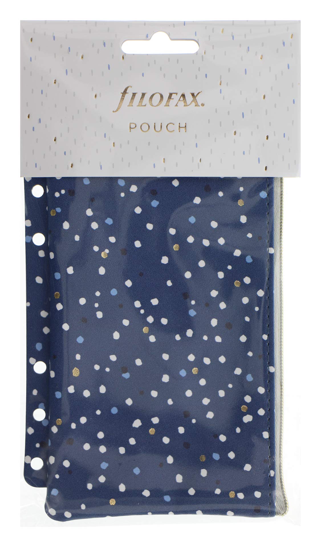 Indigo Zipper Pouch - Snow