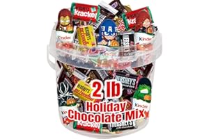 GEEOOLLAH Candy Chocolate Mix, Easter Candy Bulk Assortment, Chocolate Candy Individually Wrapped Hershey’s, Musketeers, Snickers, Peanut Butter, Kinder, MilkyWay Minis, 2lb