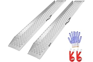 BEJONI 59" L Lawn Mower Ramp, 1300lbs/PR Capacity for Quad, Loading Motorcycle, Dirt Bike, Snow Blower, Shed Ramp for Garage, Pack of 2