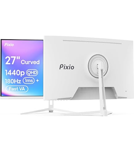 Amazon.com: Pixio PX278 Wave White 27 inch 180Hz Refresh Rate Quad