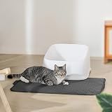 Conlun Cat Litter Mat with Handles Jumbo 76 x 55 cm Honeycomb Grey view 8