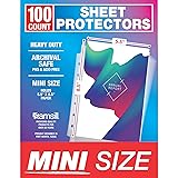 Samsill Mini Sheet Protectors 100 Pack, 5.5 x 8.5