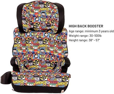 height for high back booster