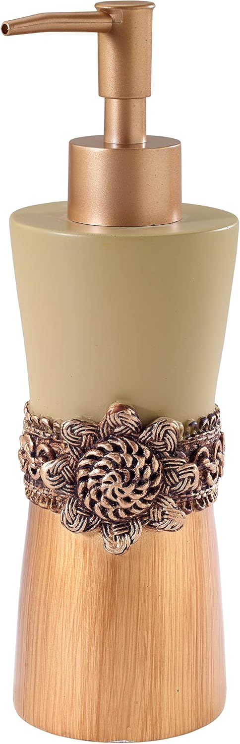 Avanti Braided Medallion Lotion Pump, Gold: Home & Kitchen