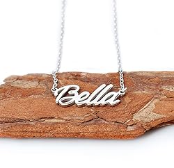 Aoloshow Stephanie Name Pendant Necklace Nameplate