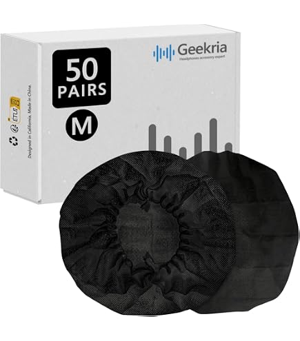 Amazon.com: Geekria 100 Pairs Disposable Headphone Covers for Over