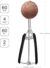 TJ POP Large Ice Cream Scoop 60ml 23cm Stainless Steel with Easy Release view 2