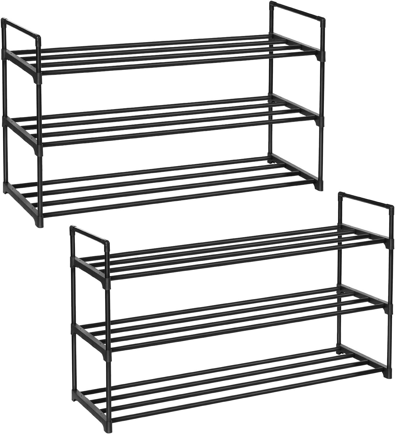 SONGMICS Set of 2 Shoe Racks, 3Tier Shoe Storage