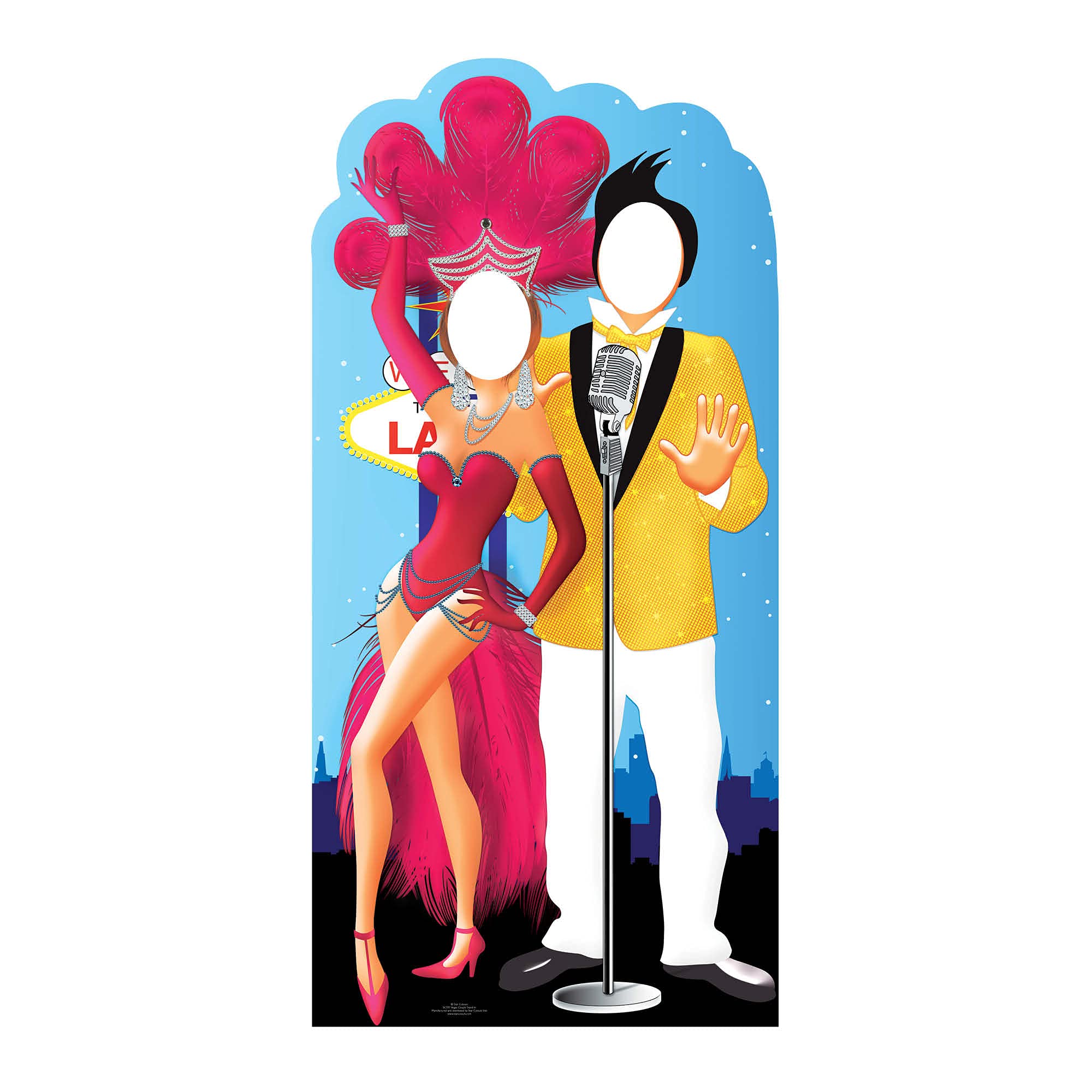 Star Cutouts Ltd SC597 Star Cutouts Cut Out of Vegas Couple Stand-in l Themed Party Decoration l Realistic Prop l Gifts for Fans & Parties