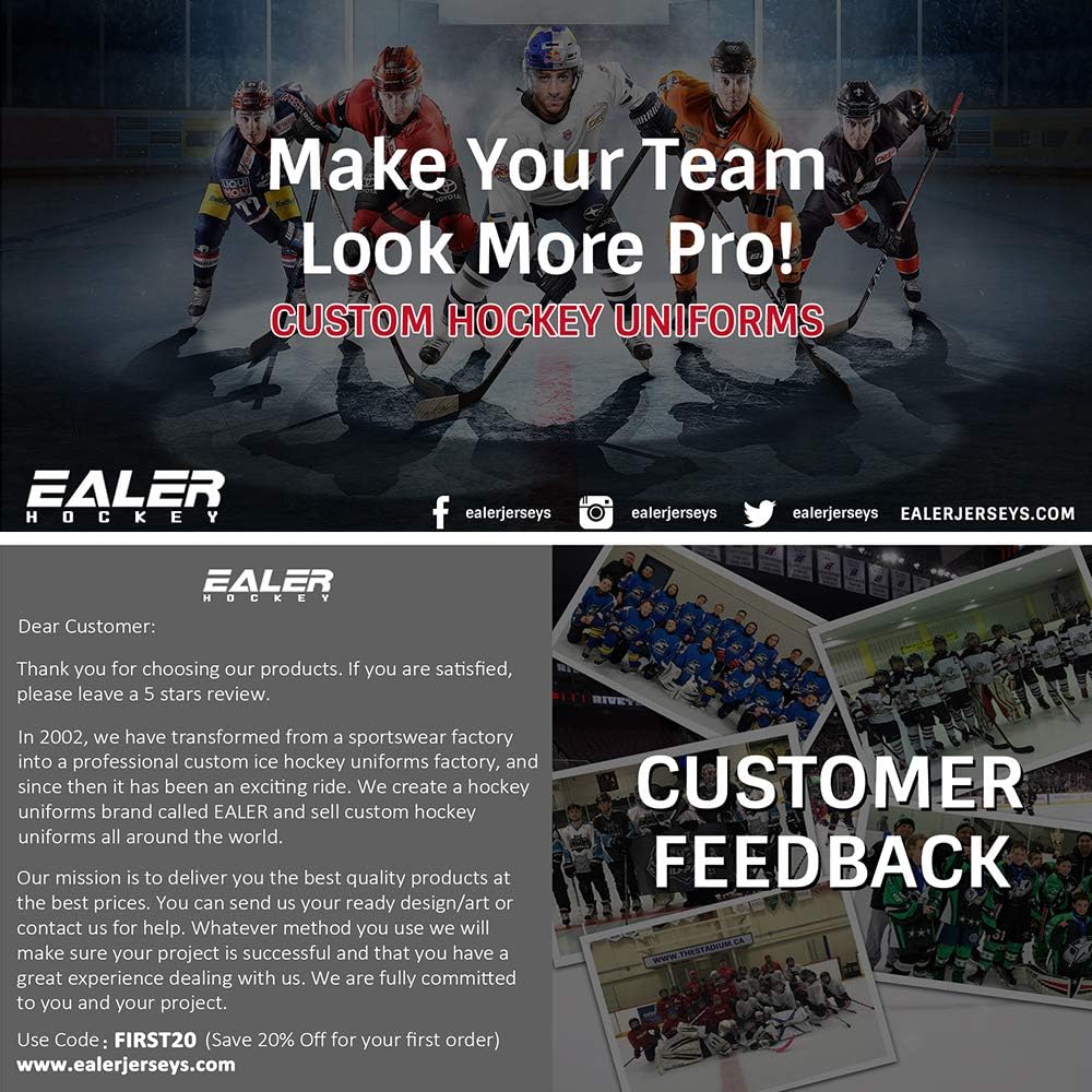 EALER H90 Series (190g) Blank Ice Hockey Practice Jersey: Clothing