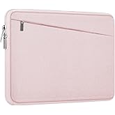 Laptop Sleeve, 15.6 inch Laptop Case, Durable Computer Carrying Bag Protective Case Briefcase Handbag with Front Pocket, Slim Laptop Case Cover for 15.6 Inch HP, Dell, Lenovo, Asus, Notebook, Pink