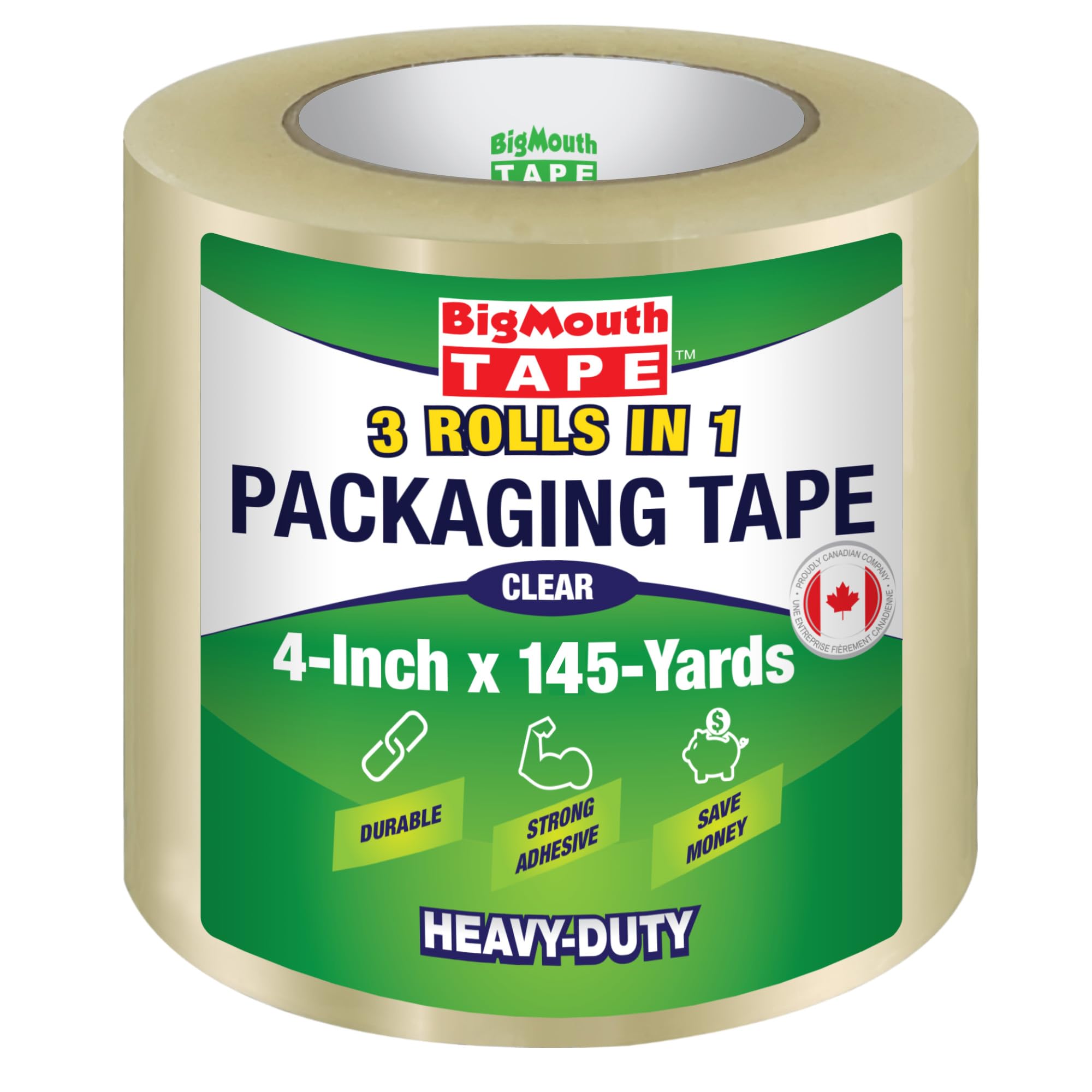 BigMouth Tape - The Big and Wide Tape Company - 100mm x 150m - Available in 5 Sizes, Clear Packaging Tape Heavy Duty, Parcel Tape, Packing Tape, Moving Tape