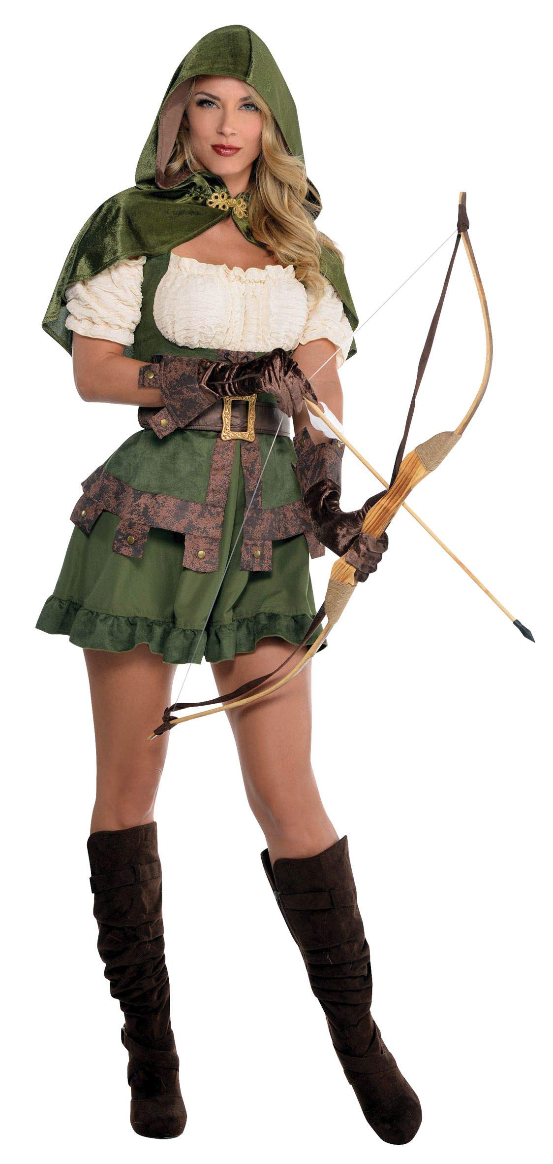 amscan Robin Hood Ladies Fancy Dress Thief Medieval Womens Adults Costume (Women: 14-16)