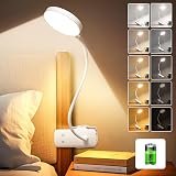 One Fire Clip On Reading Light 3600mAh USB Battery 5 Brightness 5 Colors
