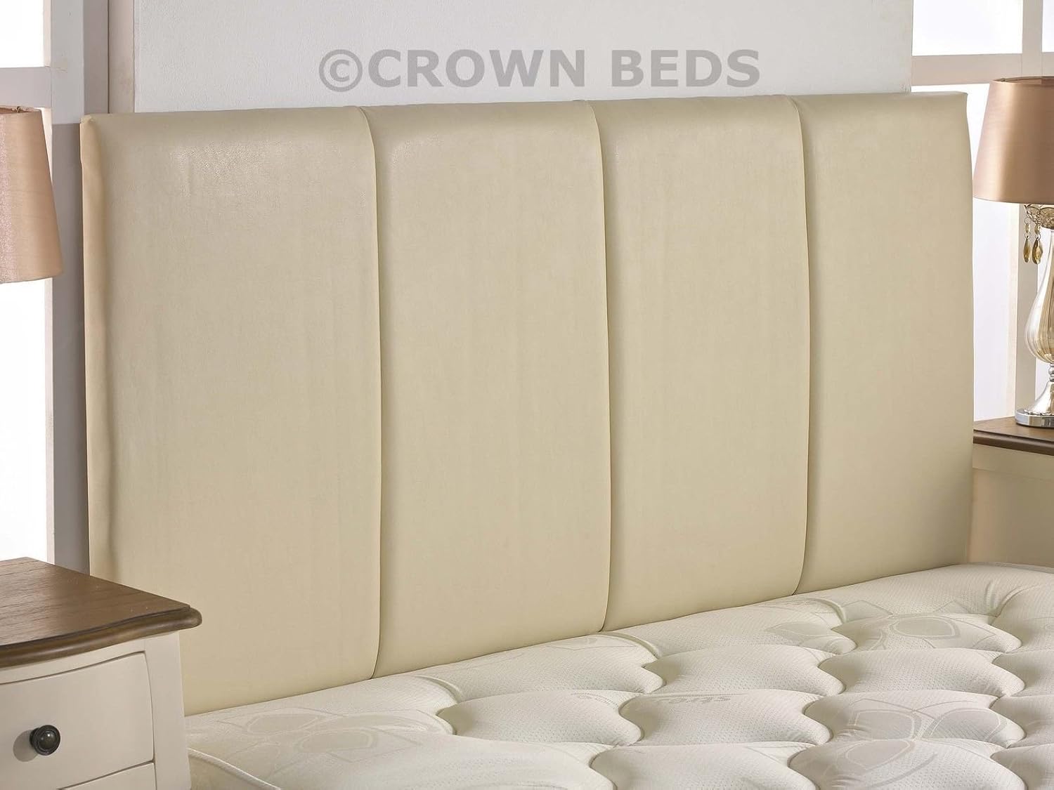 QUALITY FAUX LEATHER SANDRINGHAM HEADBOARD IN 2ft6,3ft,4ft,4ft6,5ft,6ft